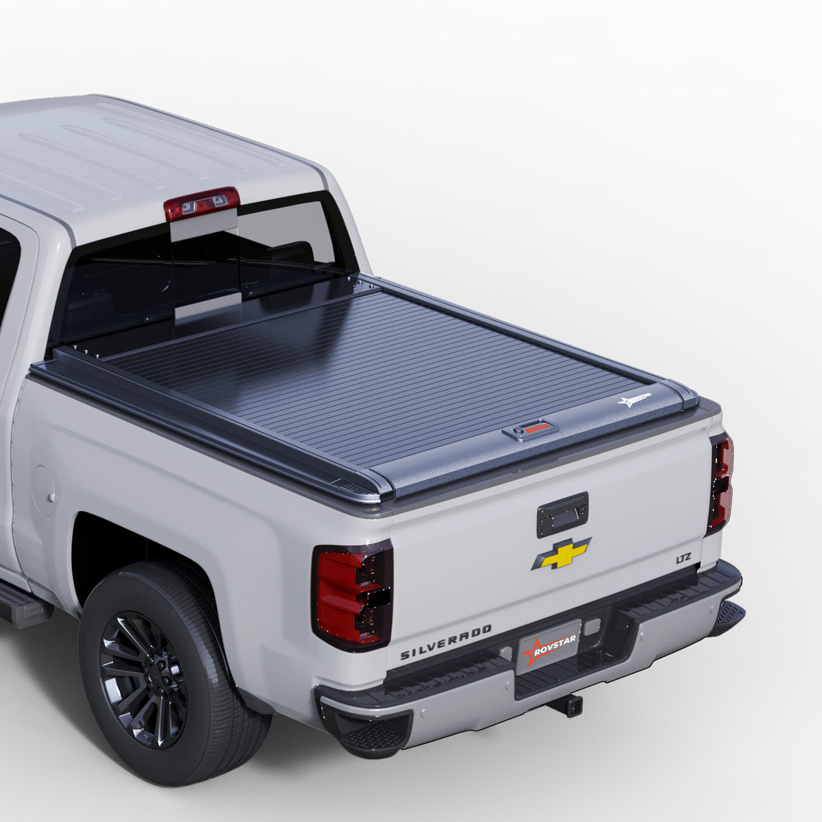 2014-2018 Chevrolet Silverado 1500 5.8ft Bed Retractable Tonneau Cover, All-Aluminum, No-Drill Install | ROVSTAR Mech Glide