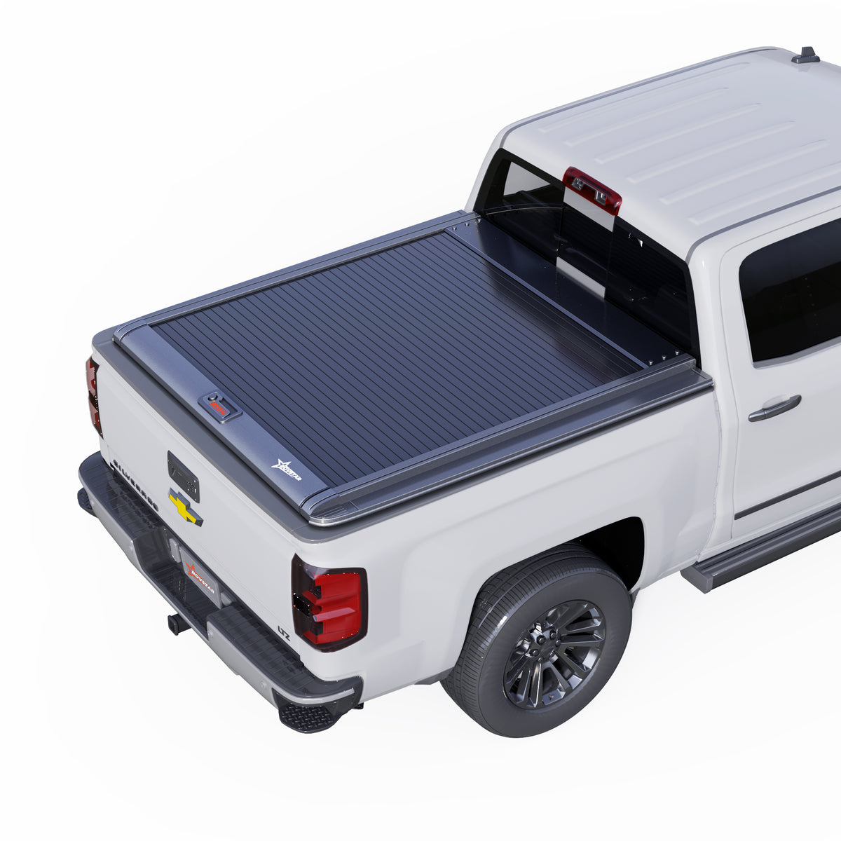 2014-2018 Chevrolet Silverado 1500 5.8ft Bed Retractable Tonneau Cover, All-Aluminum, No-Drill Install | ROVSTAR Mech Glide