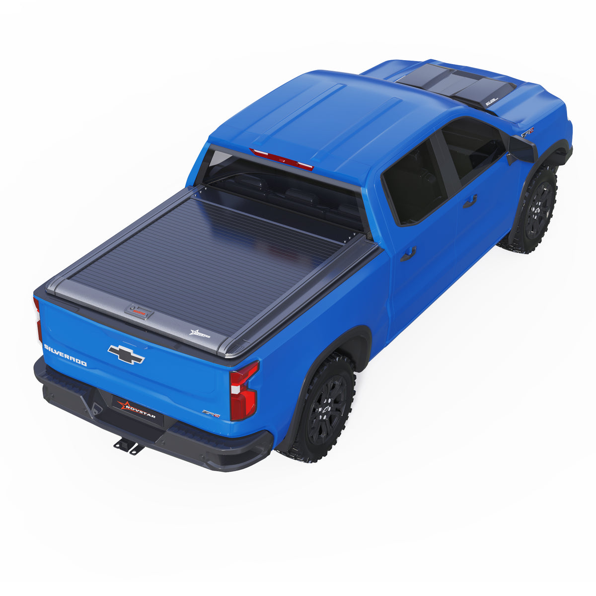2019-2026 Chevrolet Silverado 1500 5.8ft Bed Retractable Tonneau Cover, All-Aluminum, No-Drill Install | ROVSTAR Mech Glide