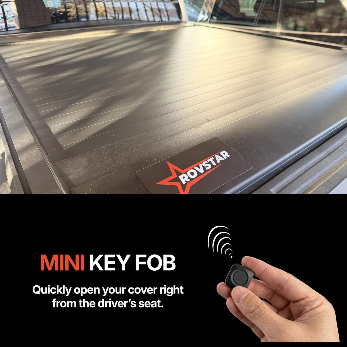 2009-2026 Ford F-150 5.5ft Bed Electric Retractable Tonneau Cover, All-Aluminum, No-Drill Install | ROVSTAR Power Glide