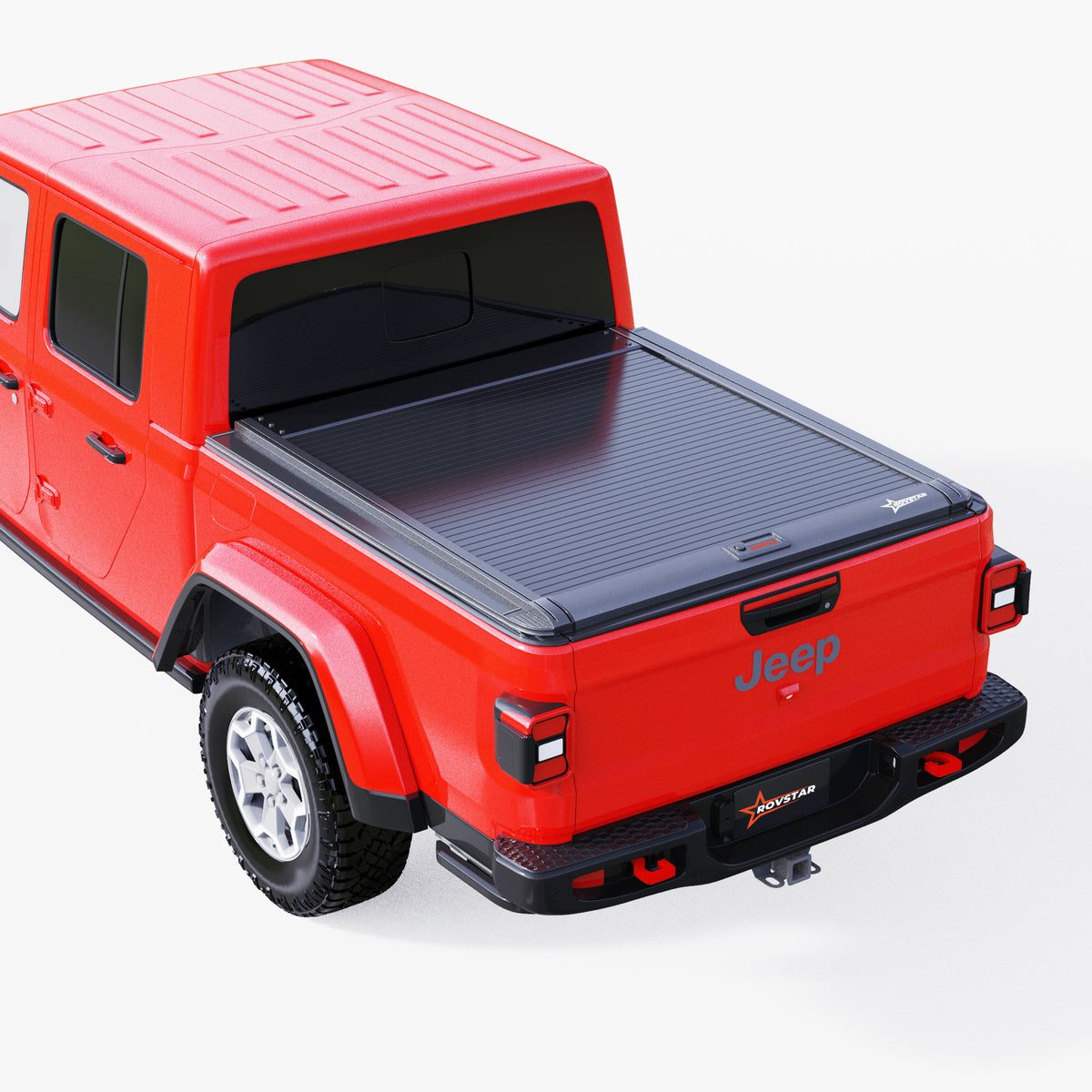 2020-2026 Jeep Gladiator 5ft Bed Retractable Tonneau Cover, All-Aluminum, No-Drill Install | ROVSTAR Mech Glide