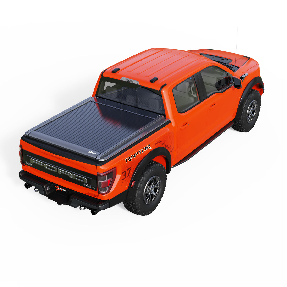 2009-2026 Ford F-150 5.5ft Bed Electric Retractable Tonneau Cover, All-Aluminum, No-Drill Install | ROVSTAR Power Glide