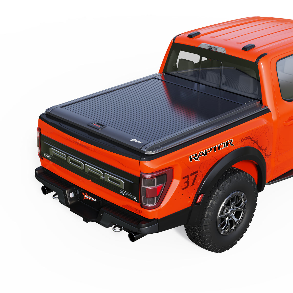 2009-2026 Ford F-150 5.5ft Bed Retractable Tonneau Cover, All-Aluminum, No-Drill Install | ROVSTAR Mech Glide