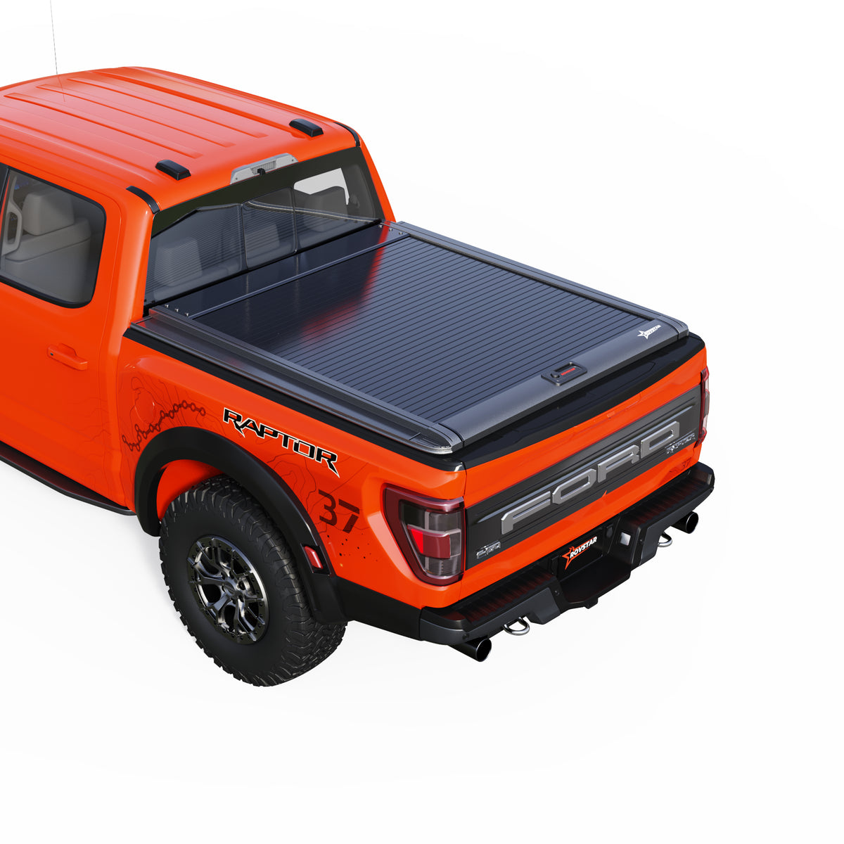 2009-2026 Ford F-150 5.5ft Bed Retractable Tonneau Cover, All-Aluminum, No-Drill Install | ROVSTAR Mech Glide
