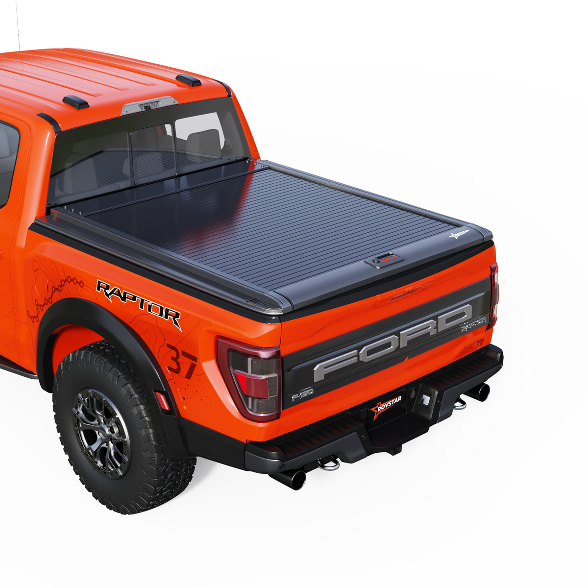 2009-2026 Ford F-150 6.5ft Bed Retractable Tonneau Cover, All-Aluminum, No-Drill Install | ROVSTAR Mech Glide