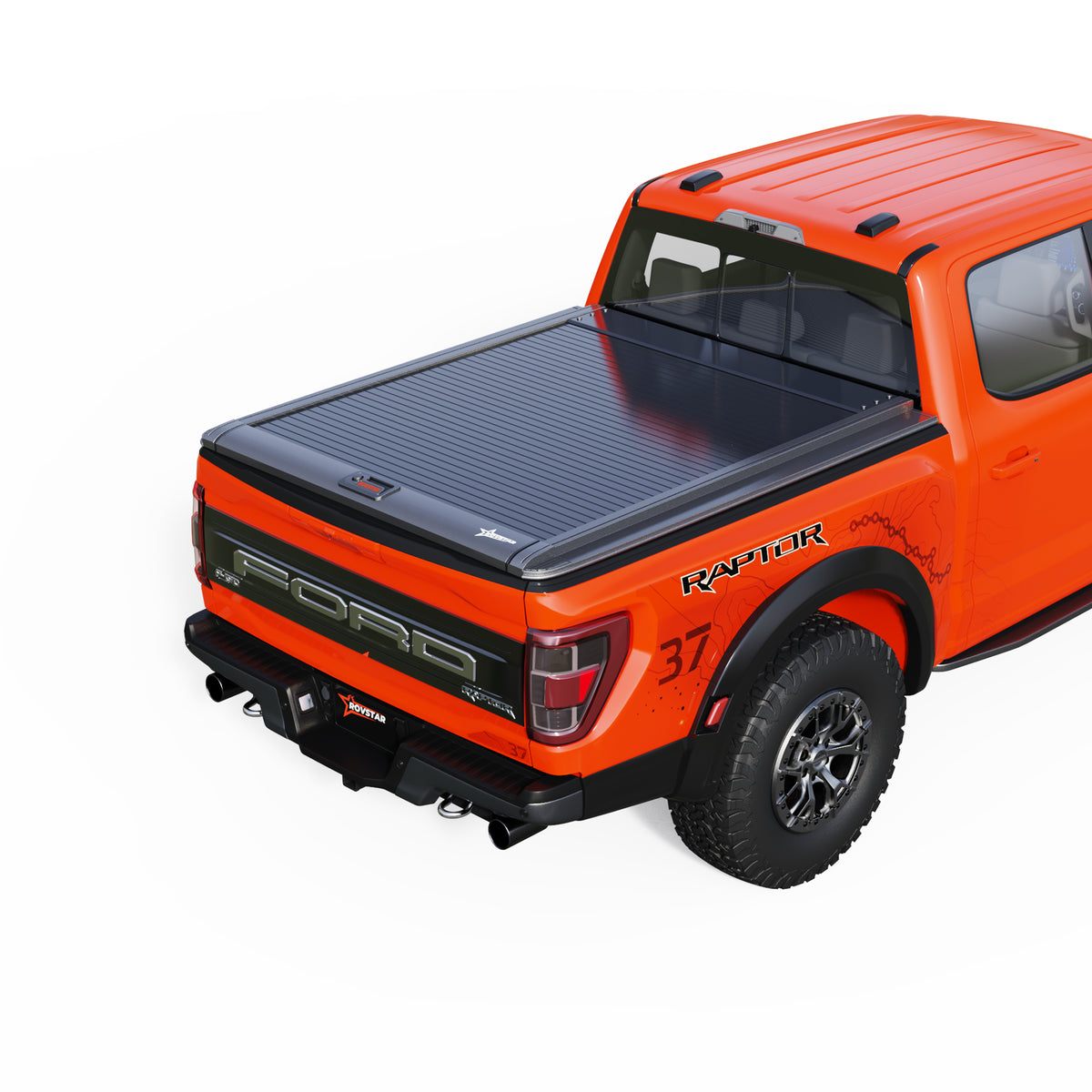 2009-2026 Ford F-150 6.5ft Bed Retractable Tonneau Cover, All-Aluminum, No-Drill Install | ROVSTAR Mech Glide