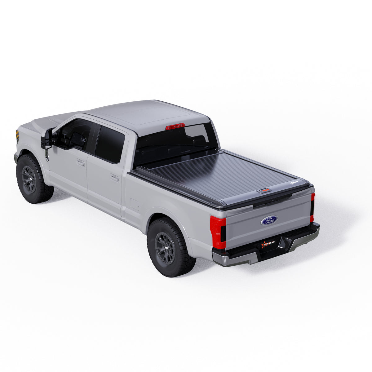2017-2026 Ford F-250/F-350 6.8ft Bed Retractable Tonneau Cover, All-Aluminum, No-Drill Install | ROVSTAR Mech Glide