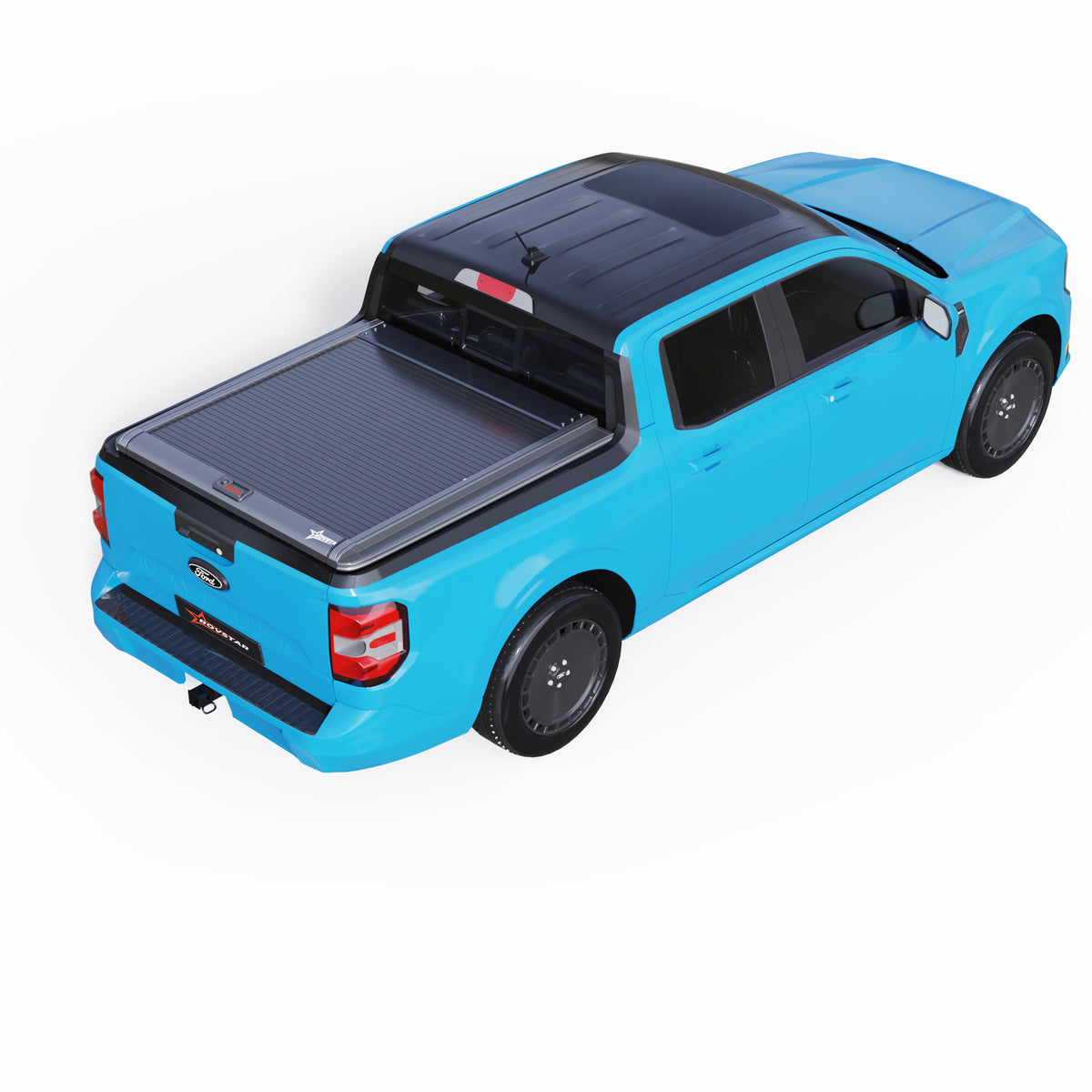 2021-2026 Ford Maverick 4.5ft Bed Retractable Tonneau Cover, All-Aluminum, No-Drill Install | ROVSTAR Mech Glide