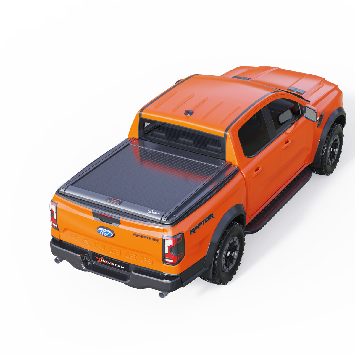 2024-2026 Ford Ranger 5ft Bed Retractable Tonneau Cover, All-Aluminum, No-Drill Install | ROVSTAR Mech Glide