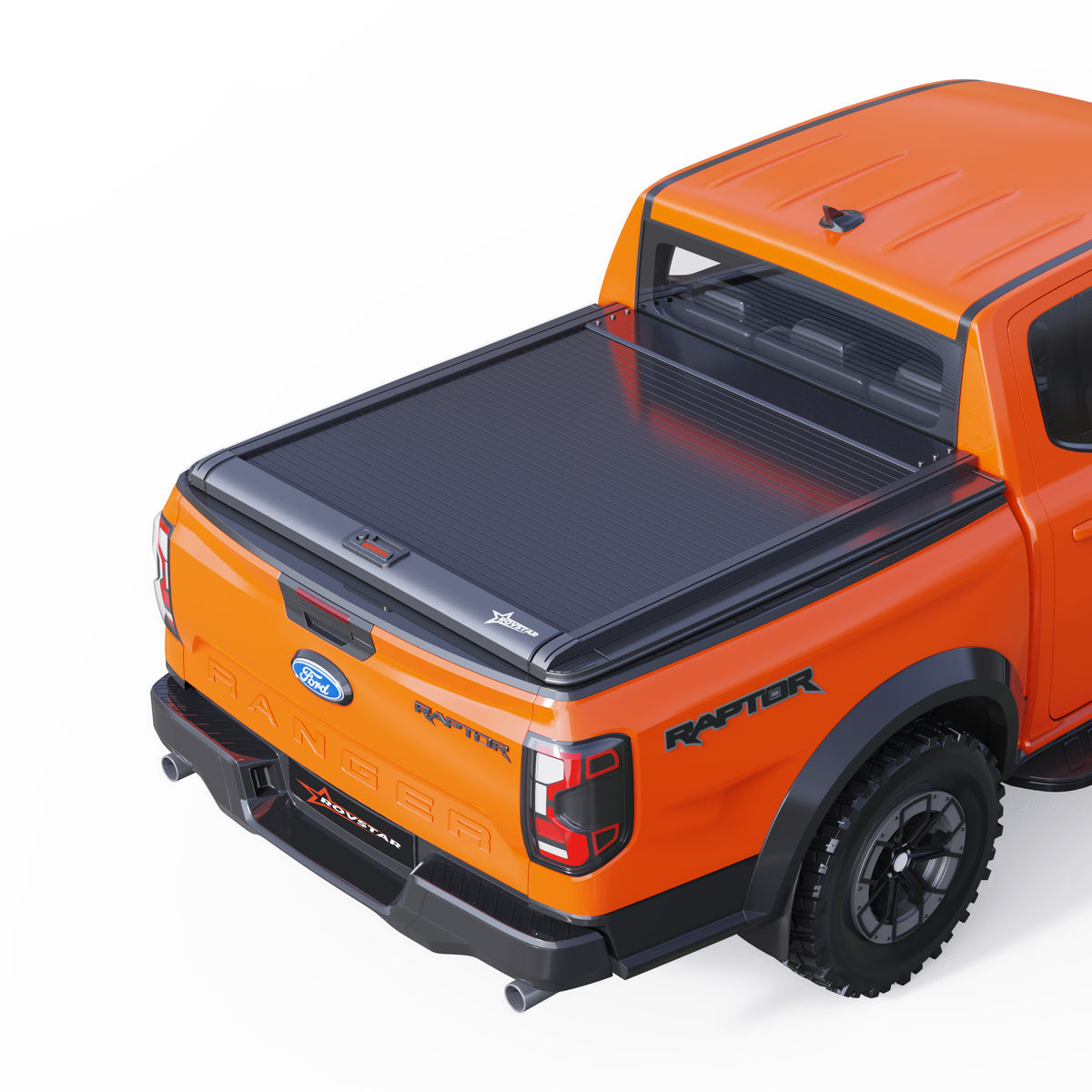 2024-2026 Ford Ranger 5ft Bed Retractable Tonneau Cover, All-Aluminum, No-Drill Install | ROVSTAR Mech Glide