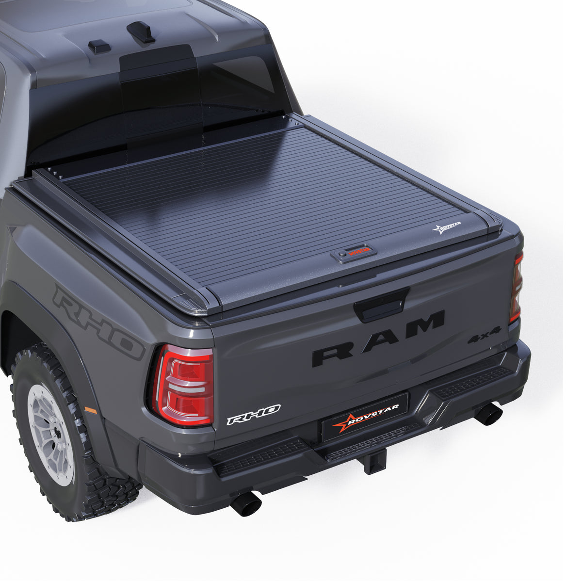 2009-2026 RAM 1500 5.7ft Bed Retractable Tonneau Cover, All-Aluminum, No-Drill Install | ROVSTAR Mech Glide