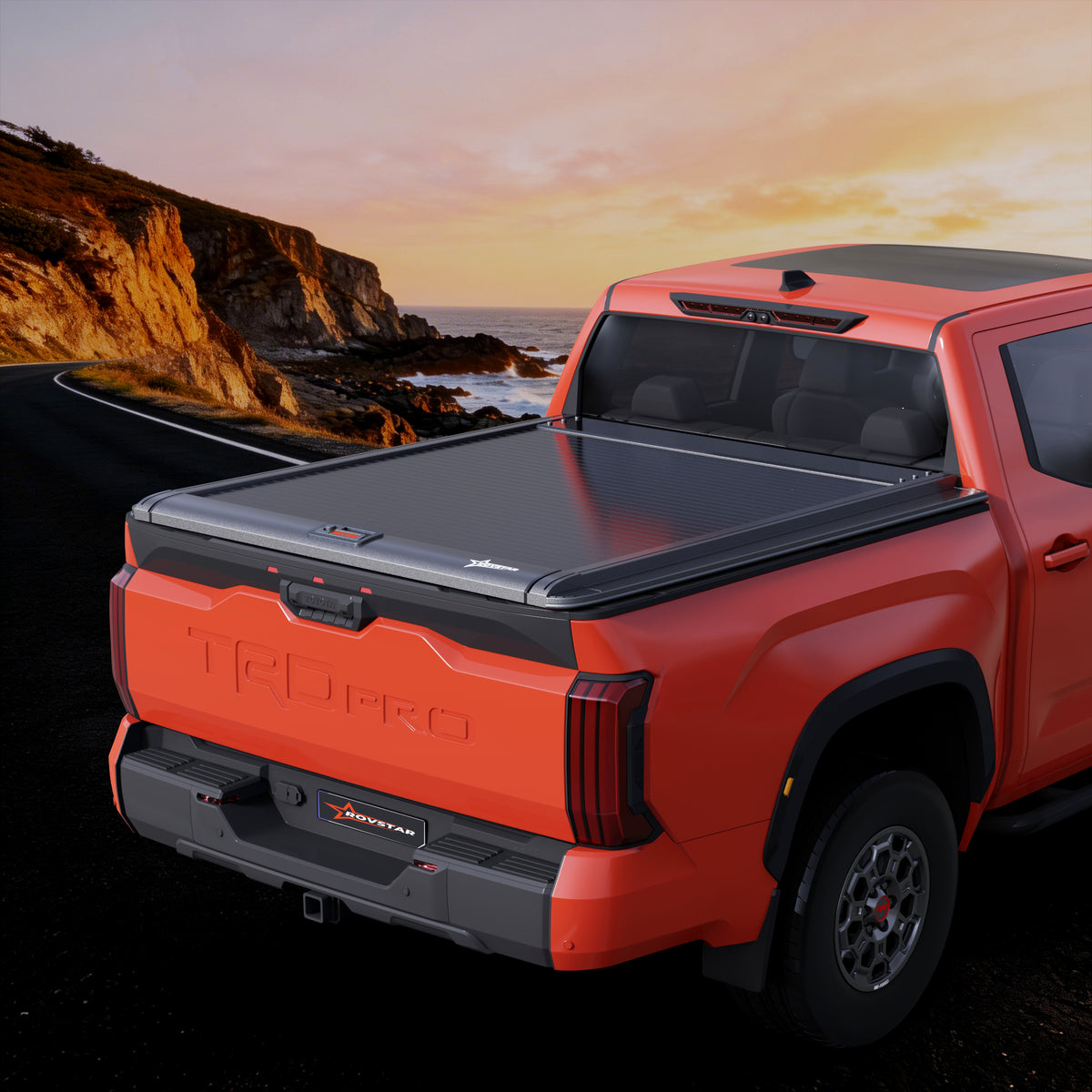 2007-2026 Toyota Tundra 6.5ft Bed Retractable Tonneau Cover, All-Aluminum, No-Drill Install | ROVSTAR Mech Glide